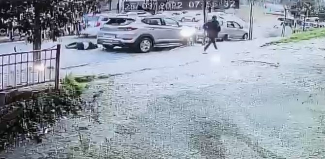 Kağıthane’de Taksinin Yayaya Çarptığı Feci Kaza Anları Kamerada