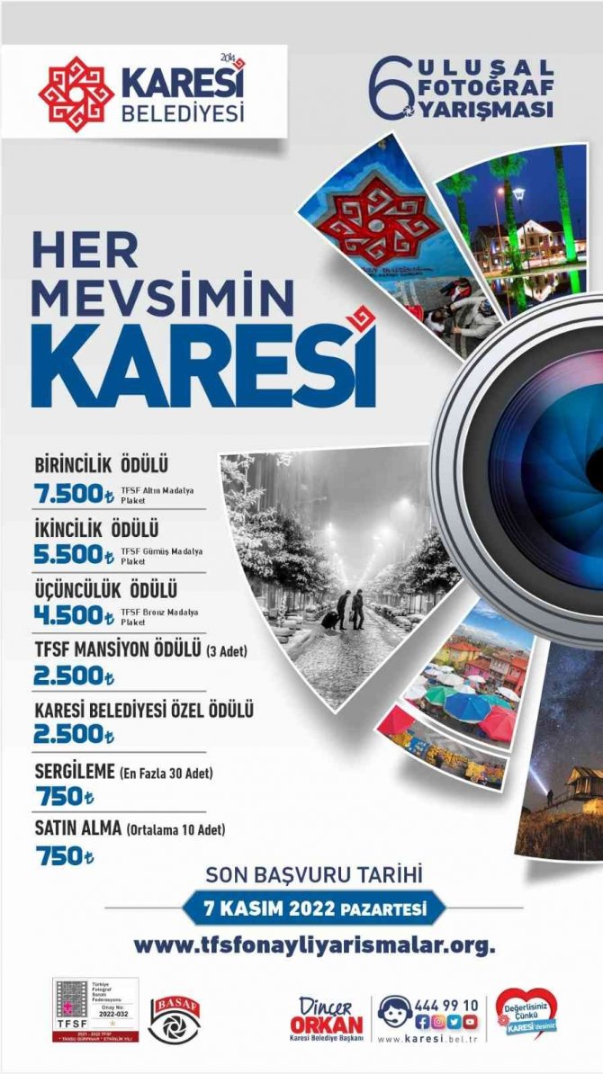 Karesi Belediyesi 6. Ulusal Fotoğraf Yarışması Başladı