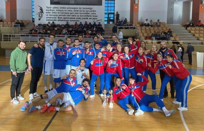 Mskü Kadın Ve Erkek Basketbolcuları Şampiyon