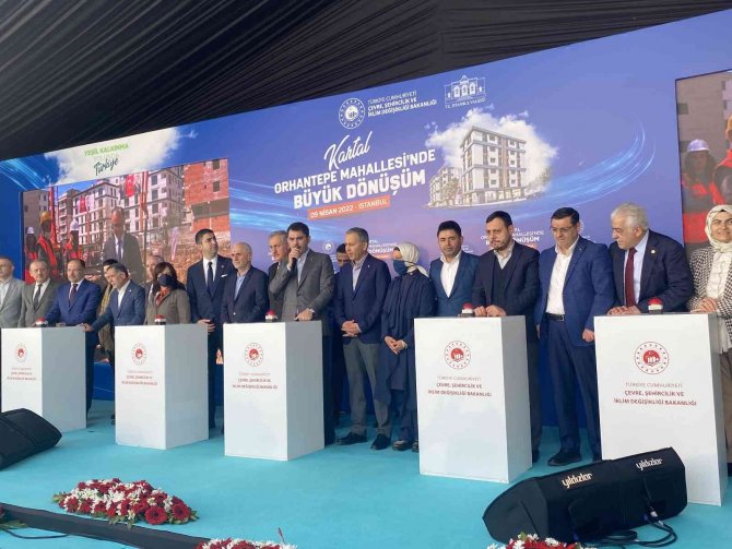 Bakan Murat Kurum: "Orhantepe’mizde 811 Konut Ve 144 Ticari Ünite Olmak Üzere 955 Bağımsız Bölümün Yapımını Başlattık"