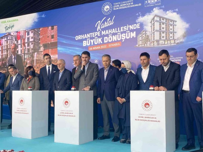 Bakan Murat Kurum: "Orhantepe’mizde 811 Konut Ve 144 Ticari Ünite Olmak Üzere 955 Bağımsız Bölümün Yapımını Başlattık"