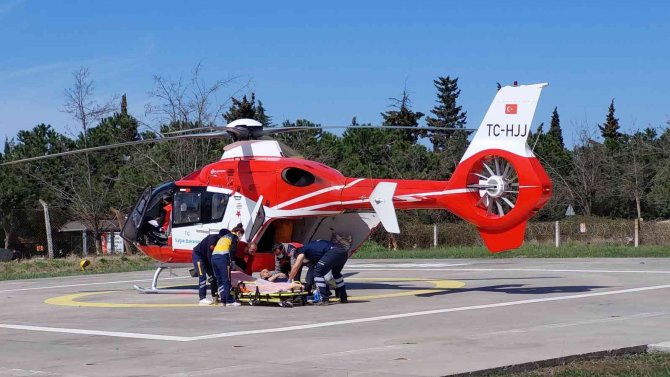 Kalp Ritmi Bozuk Hasta Ambulans Helikopterle Hastaneye Sevk Edildi