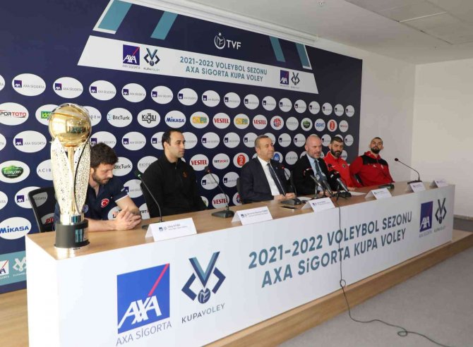 Axa Sigorta Kupa Voley Erkekler Final Etabı Basın Toplantısı Gerçekleşti