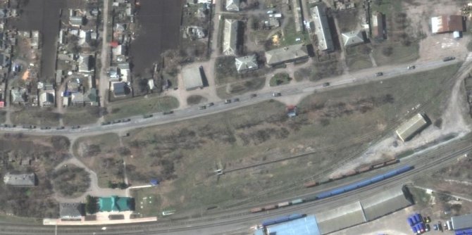 13 Kilometrelik Rus Konvoyu Uydudan Görüntülendi