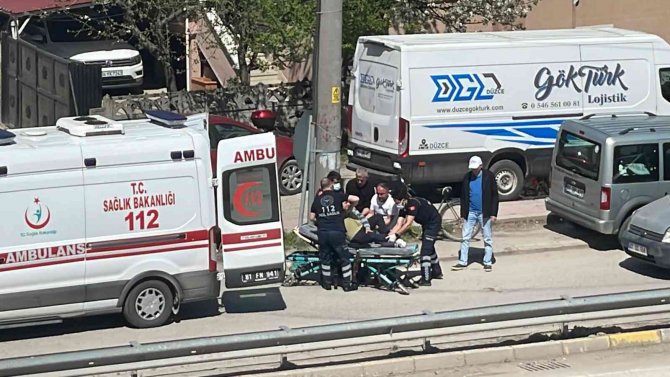 Yolun Karşısına Geçmeye Çalışan Yayaya Elektrikli Bisiklet Çarptı