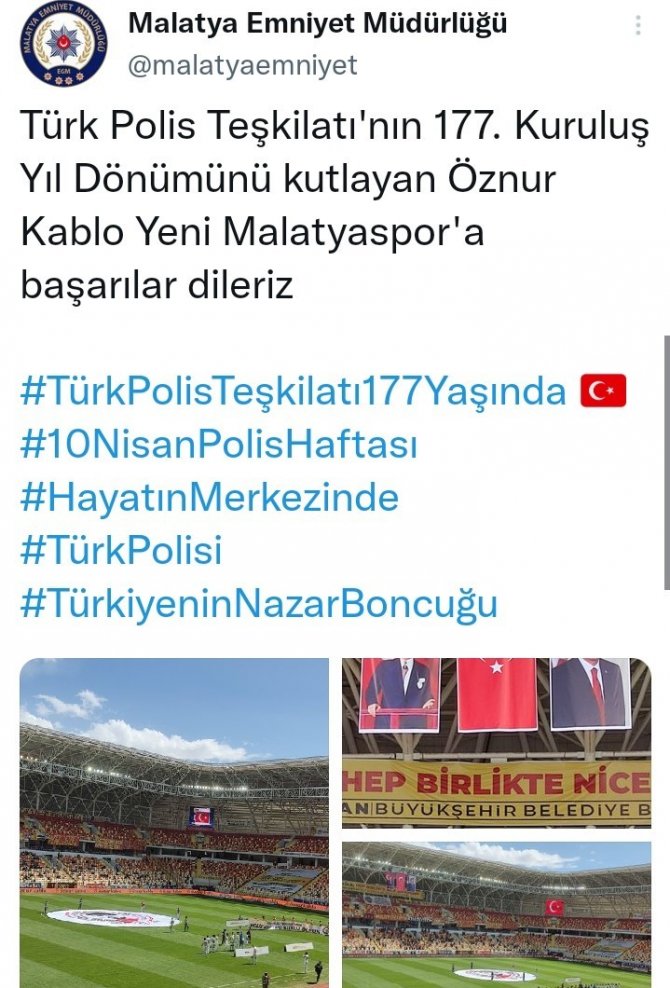 Malatyasporlu Futbolcular, Polis Teşkilatını Unutmadı