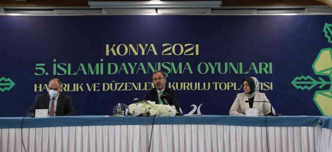 5. İ̇slami Dayanışma Oyunları Öncesi Düzenlenen Toplantıya Bakan Kasapoğlu Başkanlık Etti