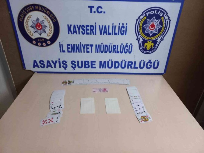 Kayseri’de Eş Zamanlı Kumar Operasyonu