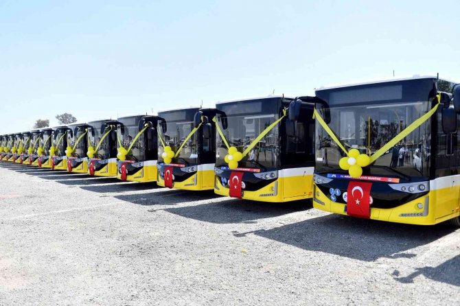 Mersin’e 26 Yeni Otobüs Geldi