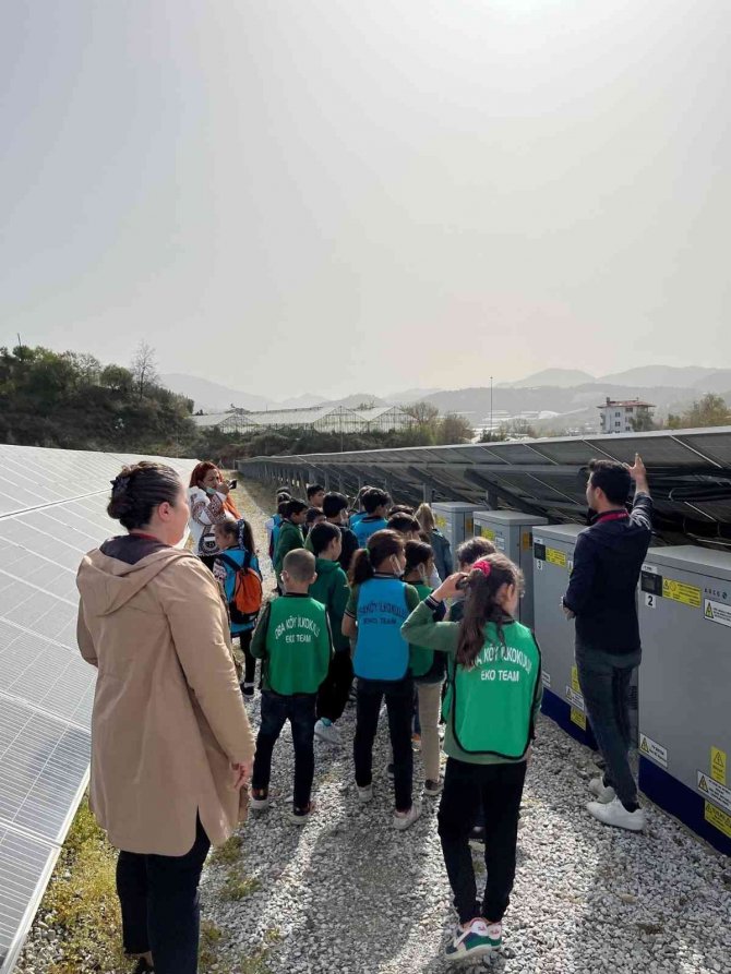 İ̇lkokul Öğrencileri Alanya Belediyesi’nin Ges Projesi’ni Gezdi