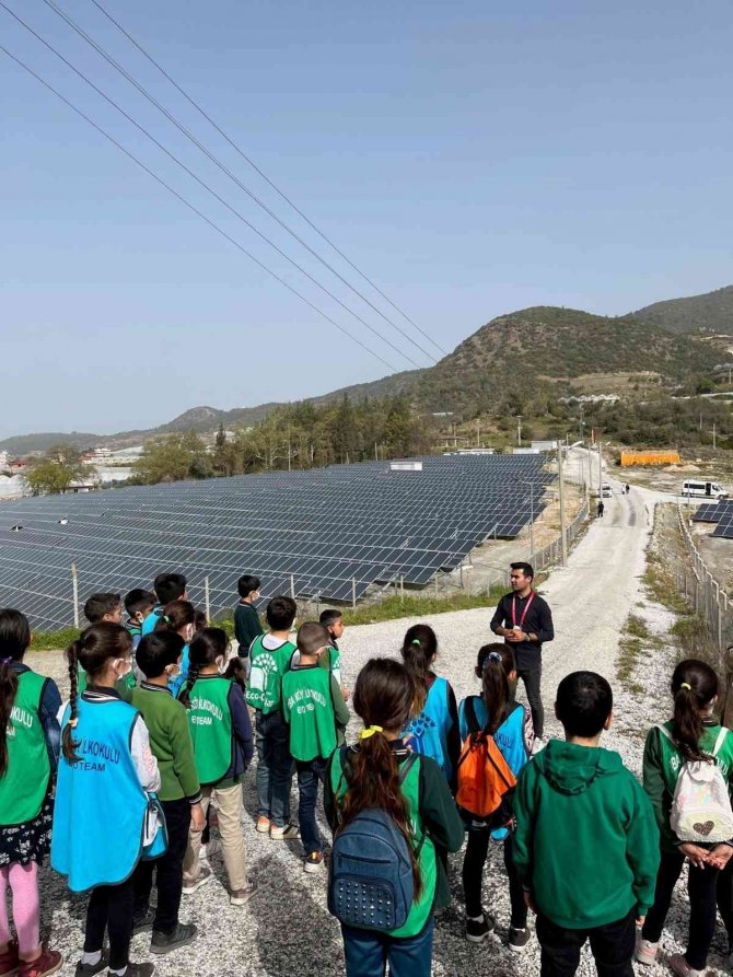 İ̇lkokul Öğrencileri Alanya Belediyesi’nin Ges Projesi’ni Gezdi