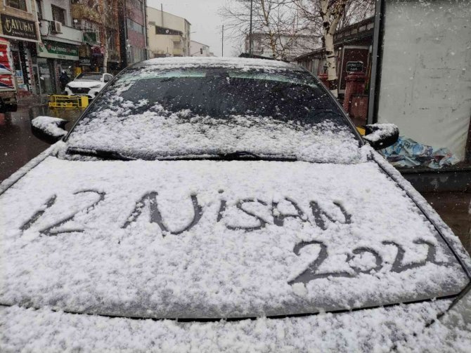 Ardahan Nisan Ayında Beyaza Büründü