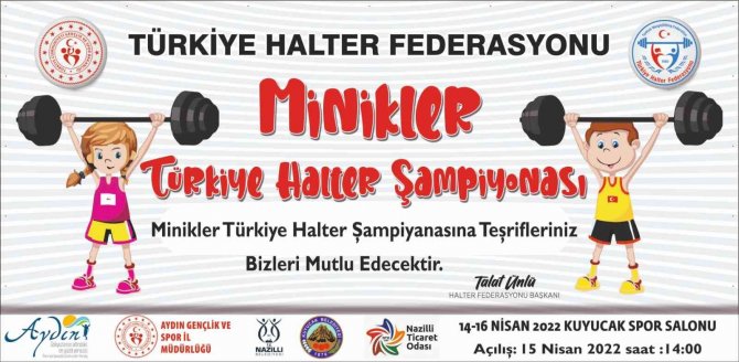 Minikler Türkiye Halter Şampiyonası Başlıyor