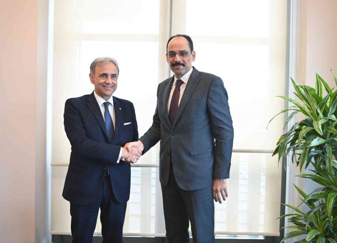Cumhurbaşkanlığı Sözcüsü Kalın, İ̇talya Dışişleri Bakanlığı Genel Sekreteri Sequi İle Görüştü