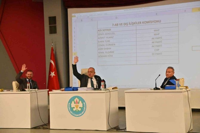 Manisa Büyükşehir Encümen Ve Meclis İ̇htisas Komisyon Üyeleri Seçildi