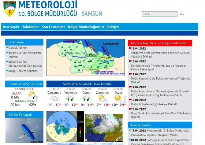 Samsun’da Metre Kareye 38,8 Kilo Yağış Düştü