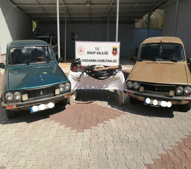 Sinop’ta Jandarma Hırsızlık Şebekesini Çökertti