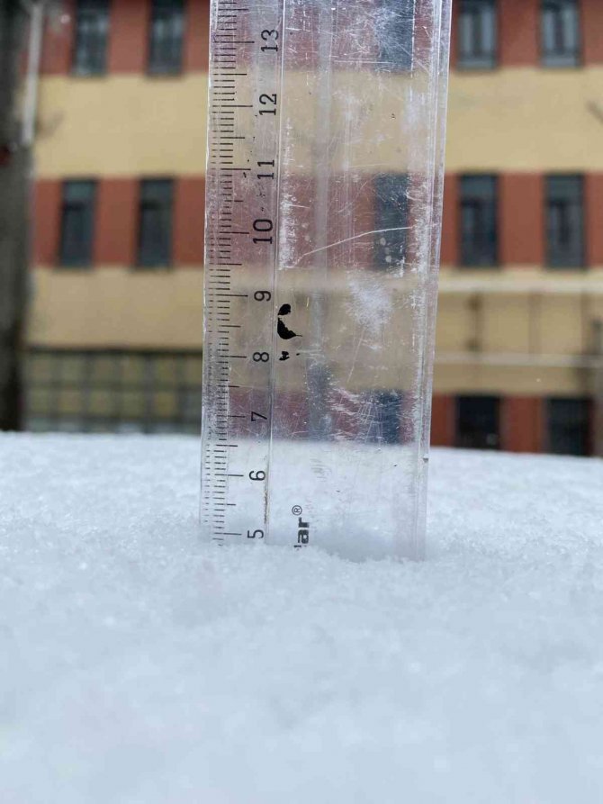 Ordu’da Kar Kalınlığı 5 Santime Ulaştı