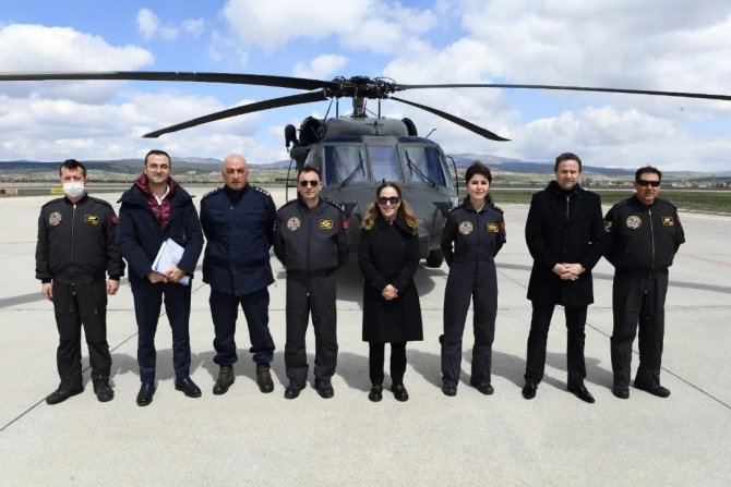 Vali Kocabıyık Kenti Havadan Denetledi