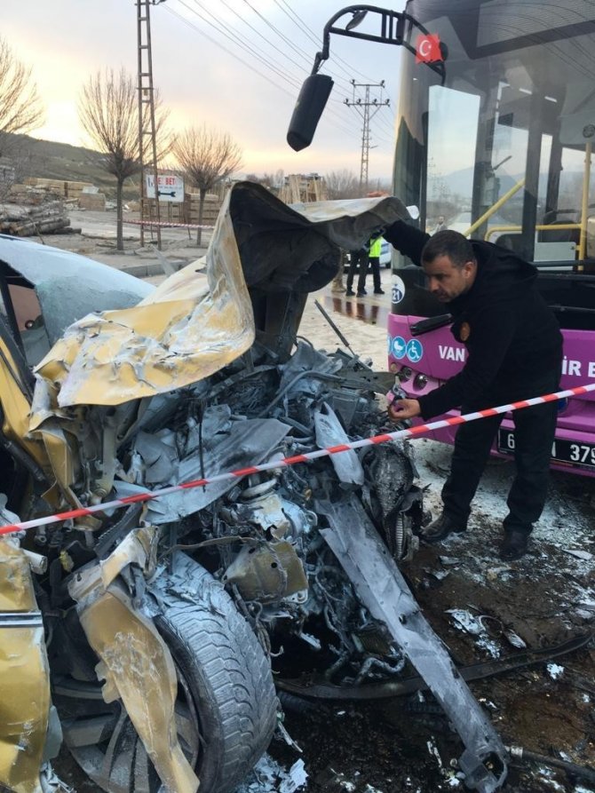 Van’da Trafik Kazasının Görüntüsü Ortaya Çıktı