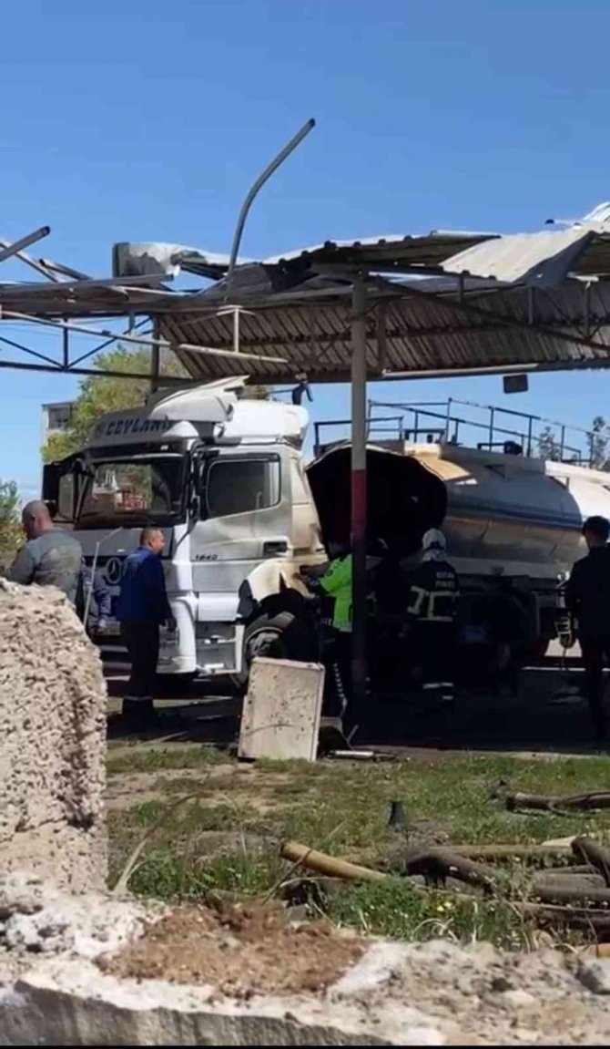 Batman’da Tankerde Gaz Sıkışması Sonucu Patlama: 1 Yaralı