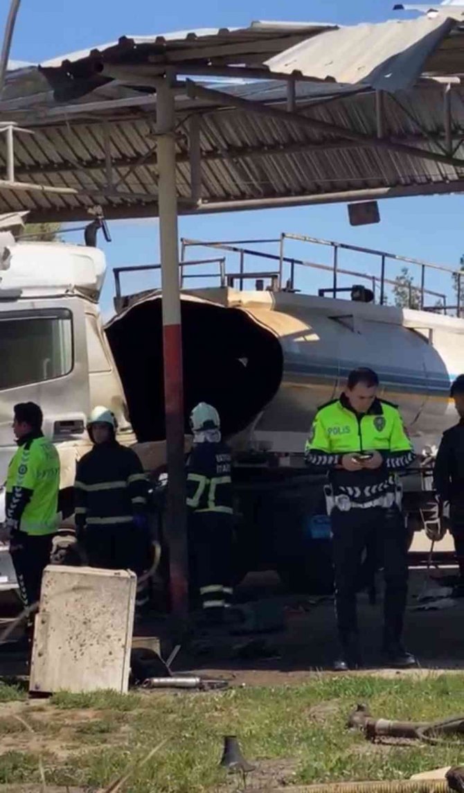 Batman’da Tankerde Gaz Sıkışması Sonucu Patlama: 1 Yaralı