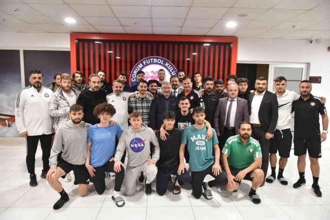 Başkan Aşgın’dan Çorumspor’lu Futbolculara 500 Bin Tl Prim