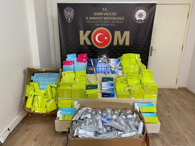 İ̇zmir’de Kaçak Botoks Ürünleri Ele Geçirildi
