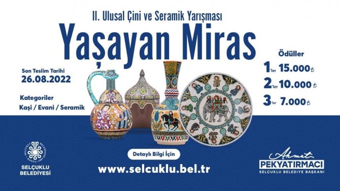 Selçuklu Belediyesi Çini Yarışmasını İkinci Kez Düzenliyor