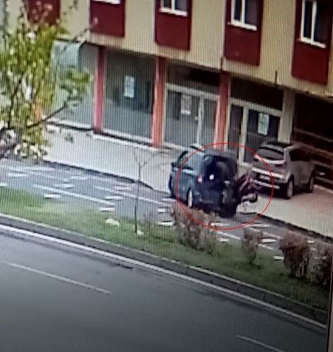 Tekirdağ’da Motosikletin Araca Çarptığı Kaza Kamerada