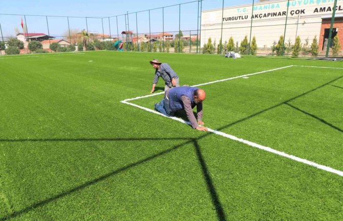 Turgutlu Belediyesinden Kırsal Mahallelere Yeni Spor Alanları