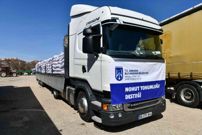 Başkentli Çiftçilere Nohut Tohumu Desteğine Başlandı