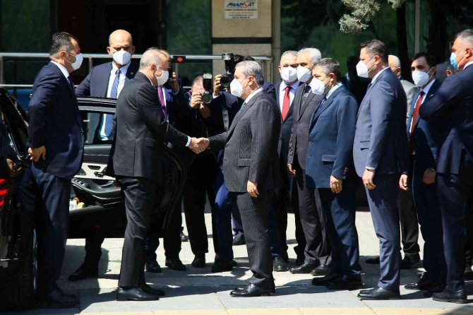 Cumhurbaşkanı Erdoğan, Mustafa Destici’yi Bbp Genel Merkezi’nde Ziyaret Etti