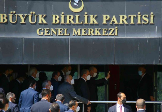 Cumhurbaşkanı Erdoğan, Mustafa Destici’yi Bbp Genel Merkezi’nde Ziyaret Etti