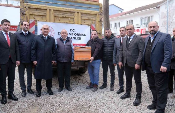 Selden Etkilenen Üreticilere Arı Kovanı Ve Ceviz Fidanı Dağıtıldı