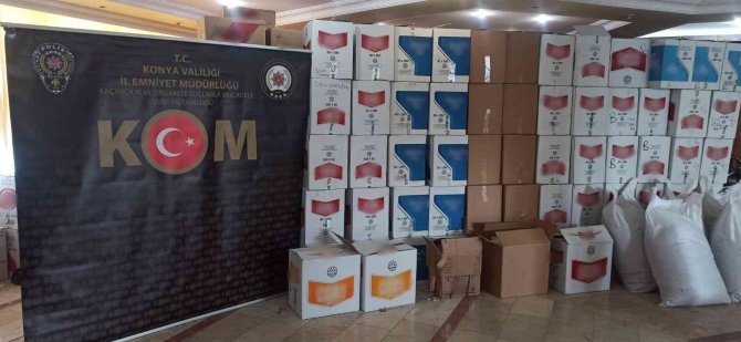 Konya’da Kaçak Sigara Operasyonu: 4 Gözaltı