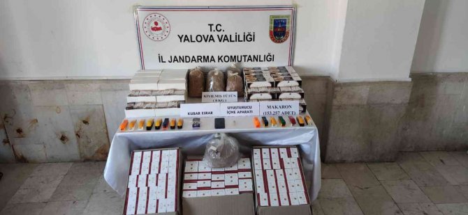 Yalova’da Jandarmadan Uyuşturucu Ve Kaçak Sigara Operasyonu