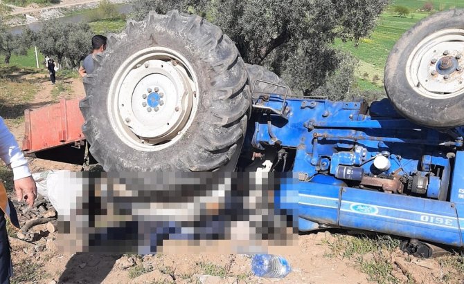 Devrilen Traktörün Altında Kalan Çocuk Hayatını Kaybetti