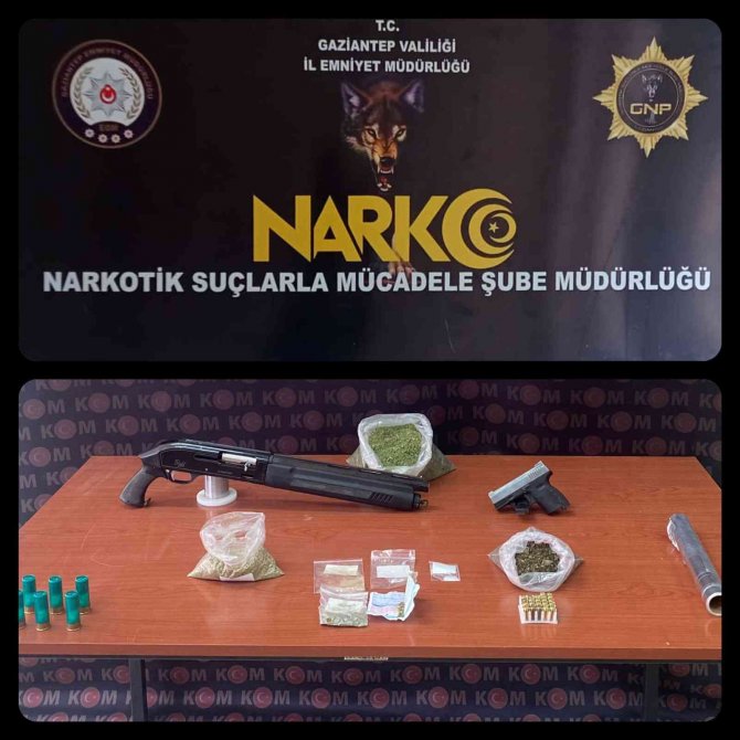 Gaziantep’te 34 Adrese Eş Zamanlı Uyuşturucu Operasyonu