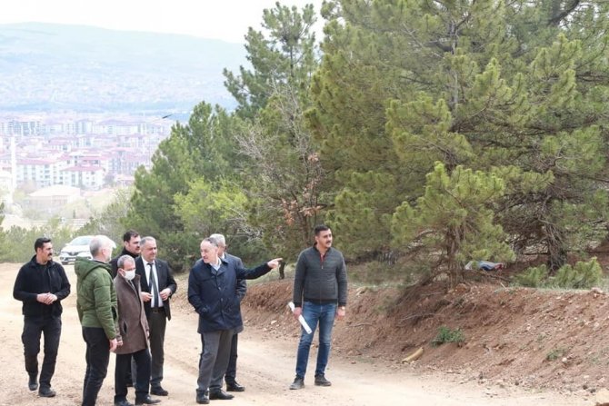 Başkan Saygılı Yeni Mezarlık Çalışmalarını İnceledi