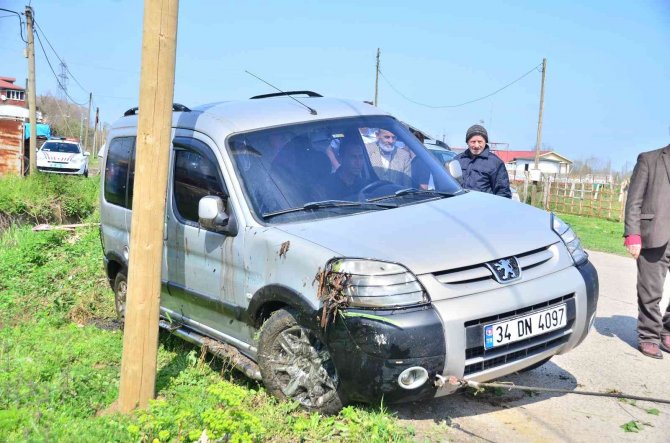 Devrilen Bidonu Düzeltirken Kaza Yaptı