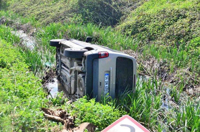 Devrilen Bidonu Düzeltirken Kaza Yaptı