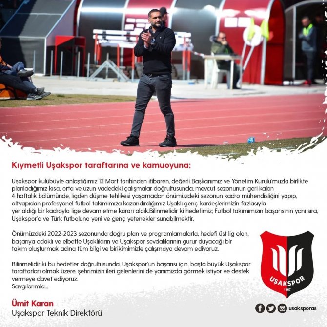 Uşakspor’dan Devrim Niteliğinde Karar