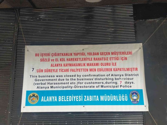 Çığırtkanlık Yapan İşletmeler Zabıta Ekiplerince Mühürlendi