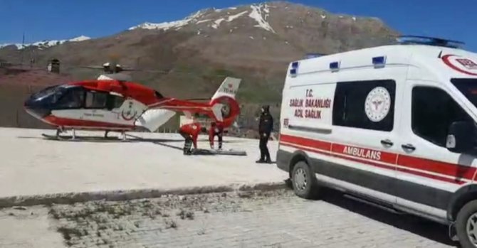Kalp Hastası Vatandaş Ambulans Helikopterle Hastaneye Kaldırıldı