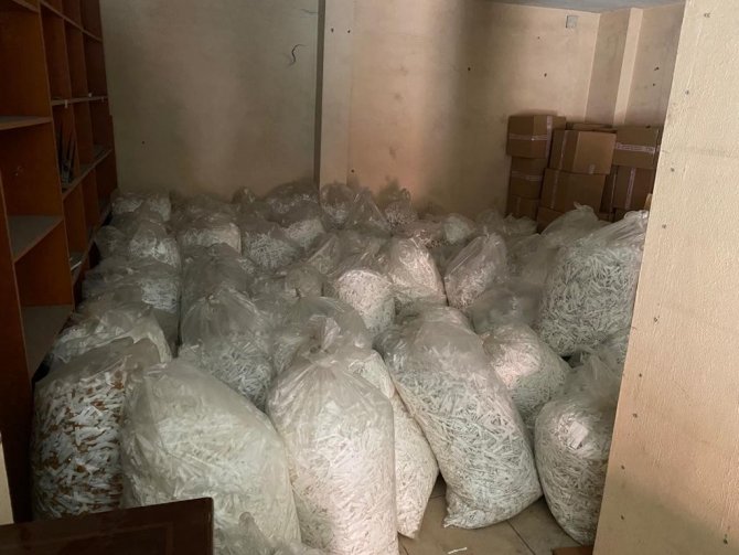 17 Milyon 555 Bin Kaçak Makaron Ele Geçirildi