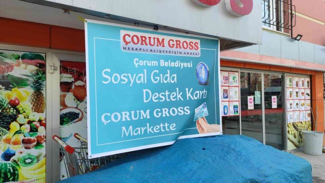 Çorum Belediyesi, Sosyal Destek Kartlarına 2 Milyon 238 Bin Lira Aktardı