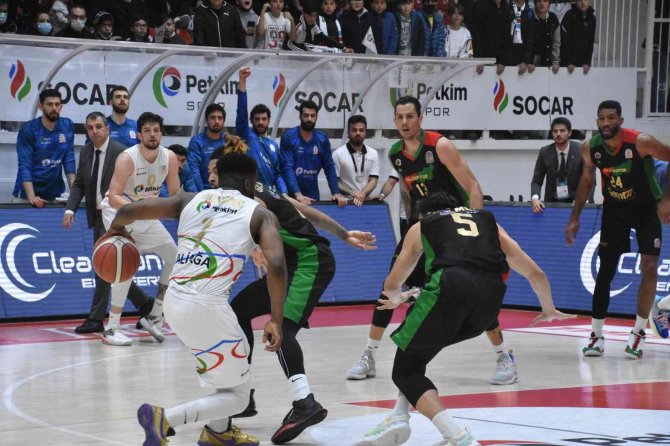 Ing Basketbol Süper Ligi: Aliağa Petkimspor: 81 - Semt 77 Yalovaspor: 80