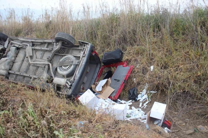 Ödemiş’te Minibüs Devrildi: 11 Yaralı