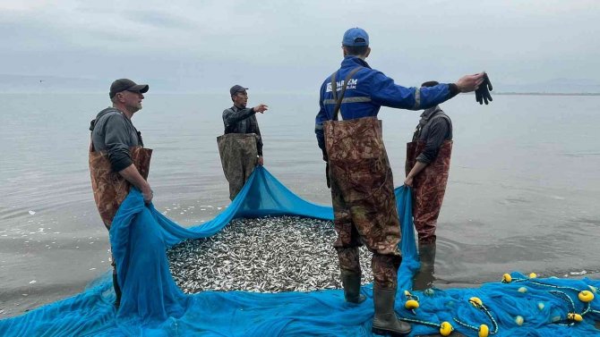 İ̇znik Gölü’nde Gümüş Balığı Sezonu Açıldı